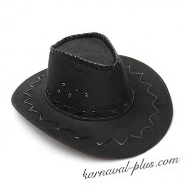 Шляпа Ковбойская черная (без надписи)